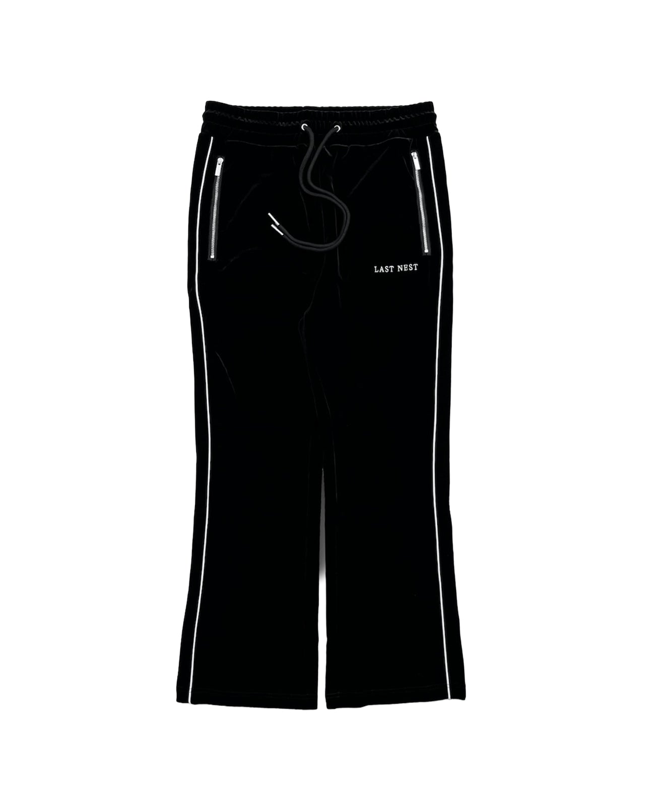 LASTNEST ベロア ブラックパンツ ラストネスト LAST NEST Velour Emb Track Pants V2 （Black