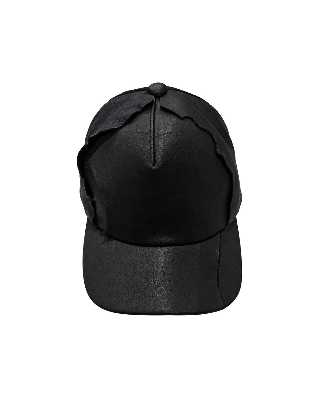 Unformed Leather Cap / Black