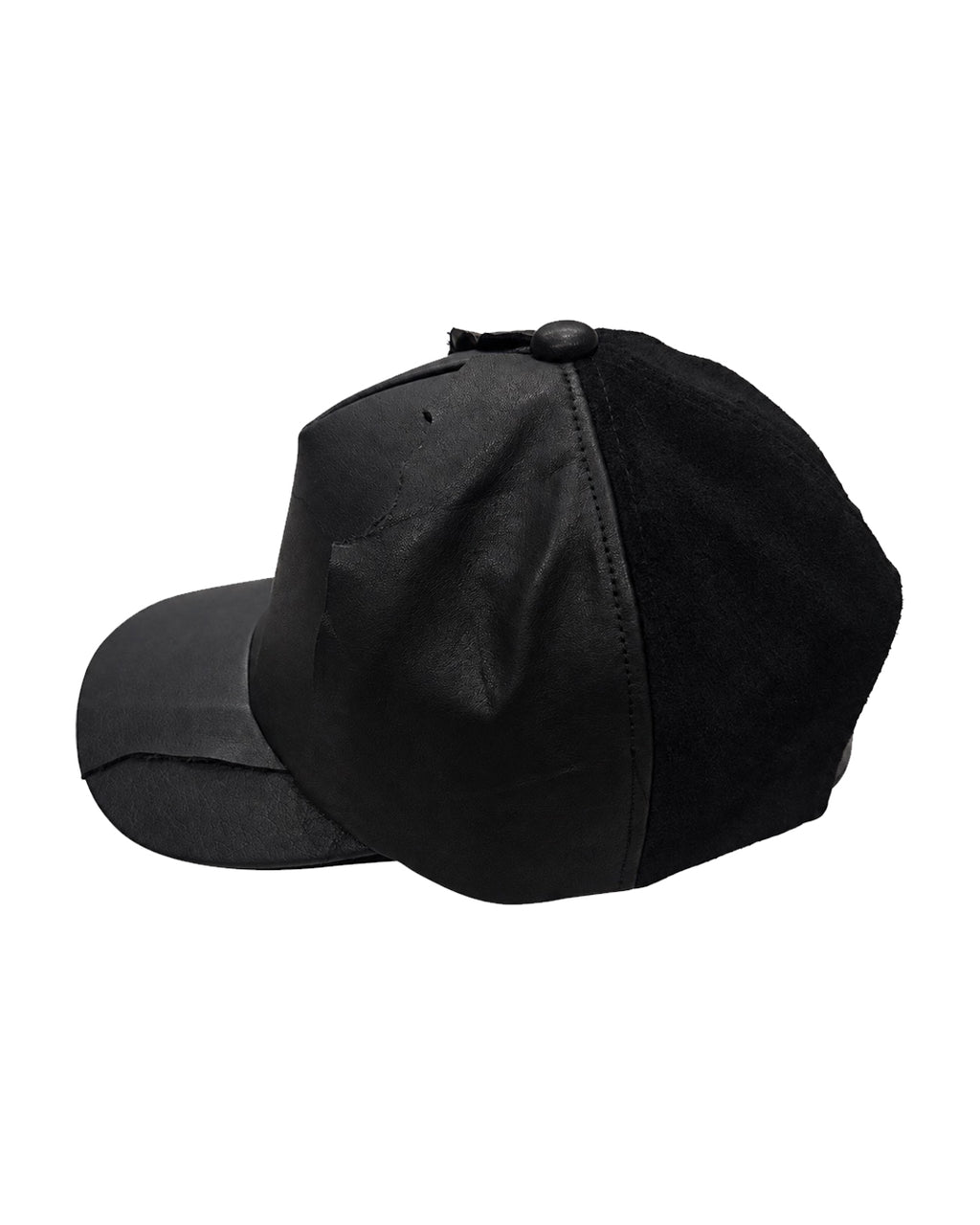 Unformed Leather Cap / Black