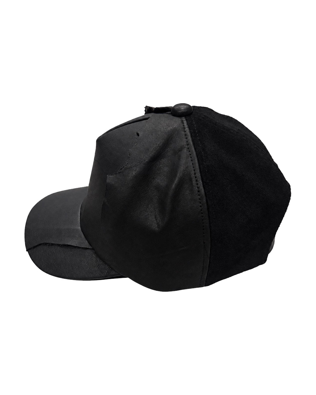 Unformed Leather Cap / Black