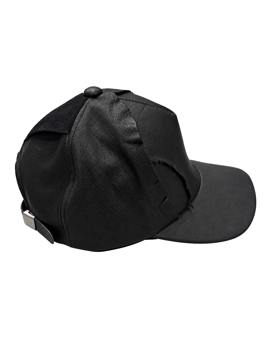 Unformed Leather Cap / Black