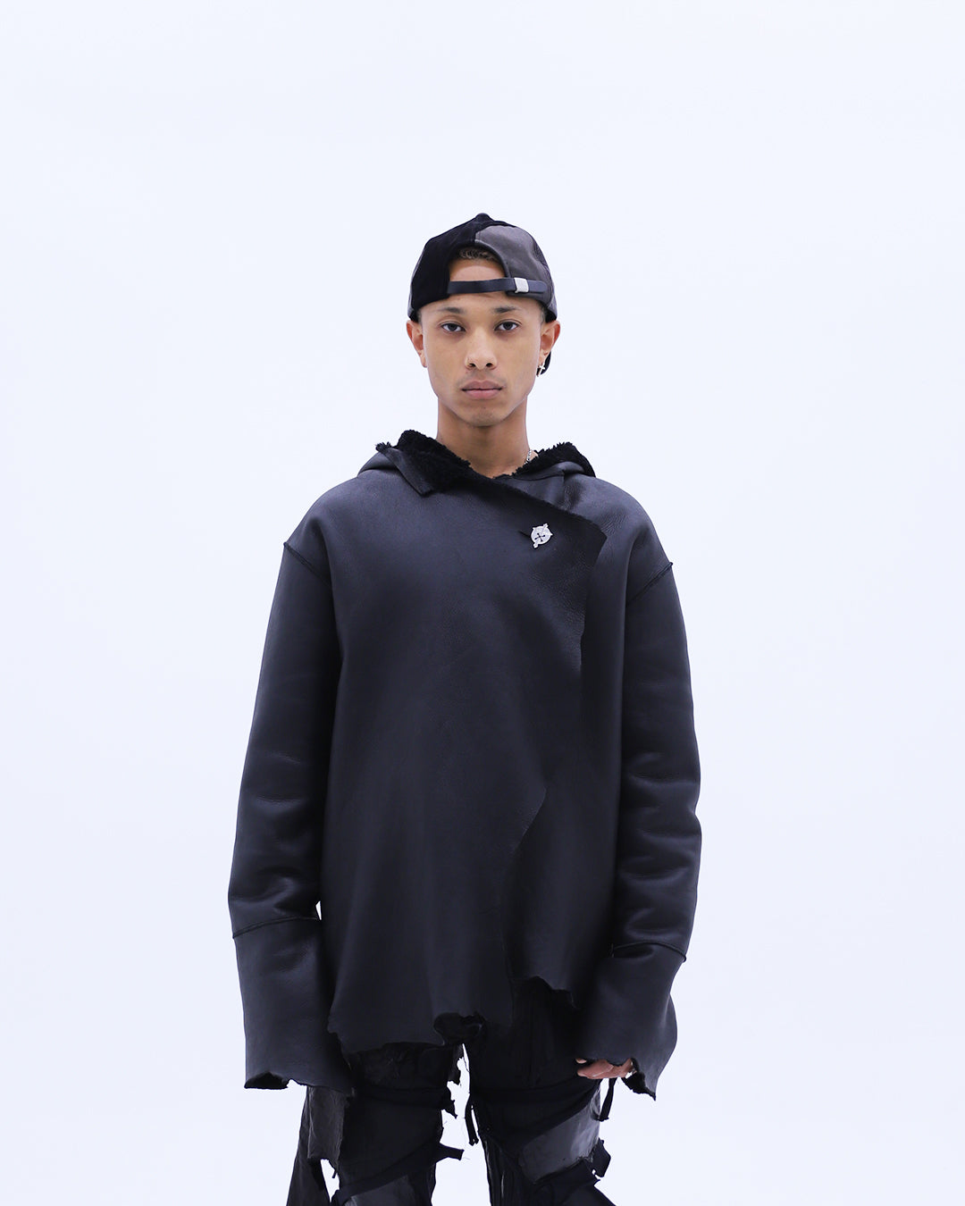 Unformed Leather Cap / Black