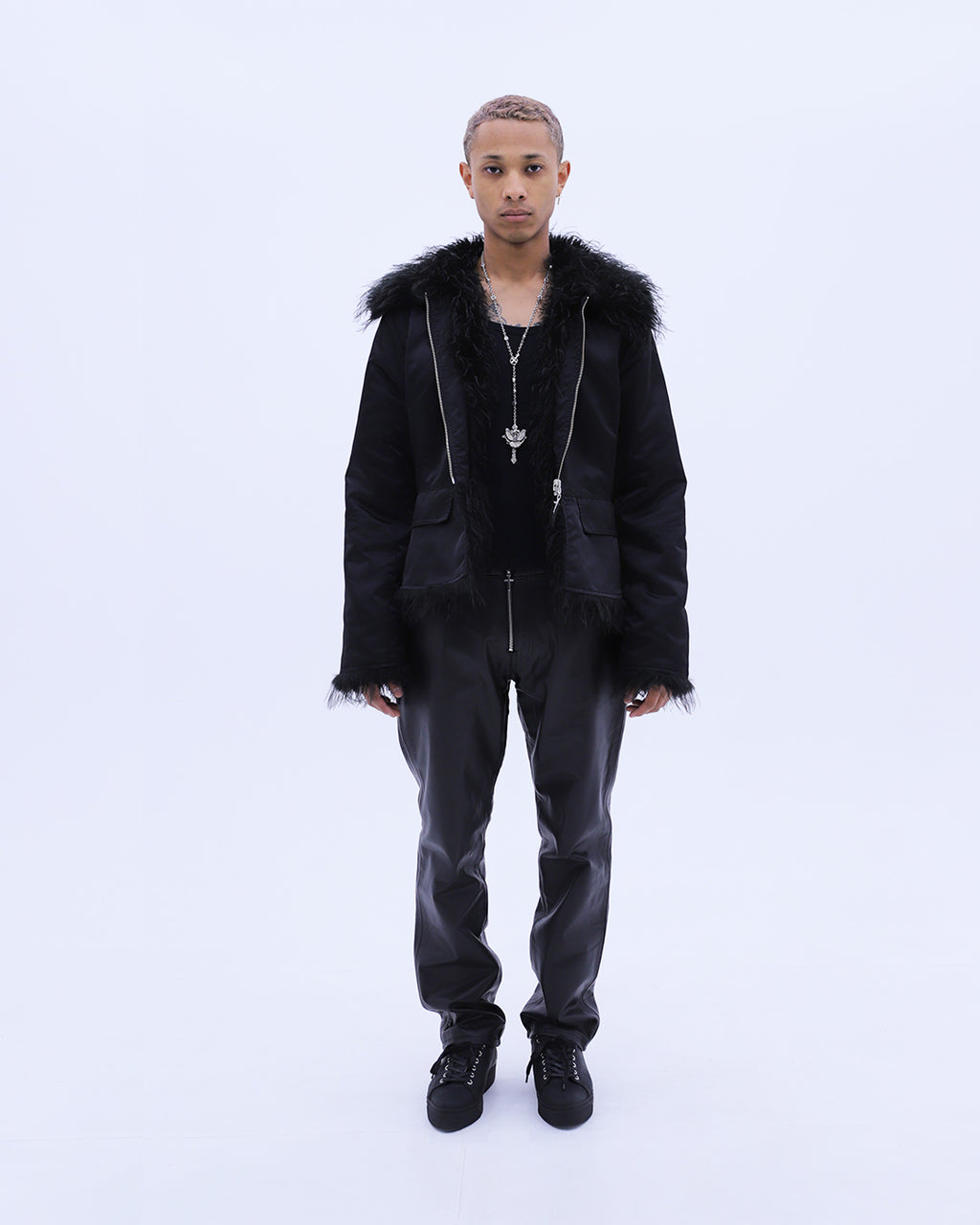 Reversible Fur Jacket / Black