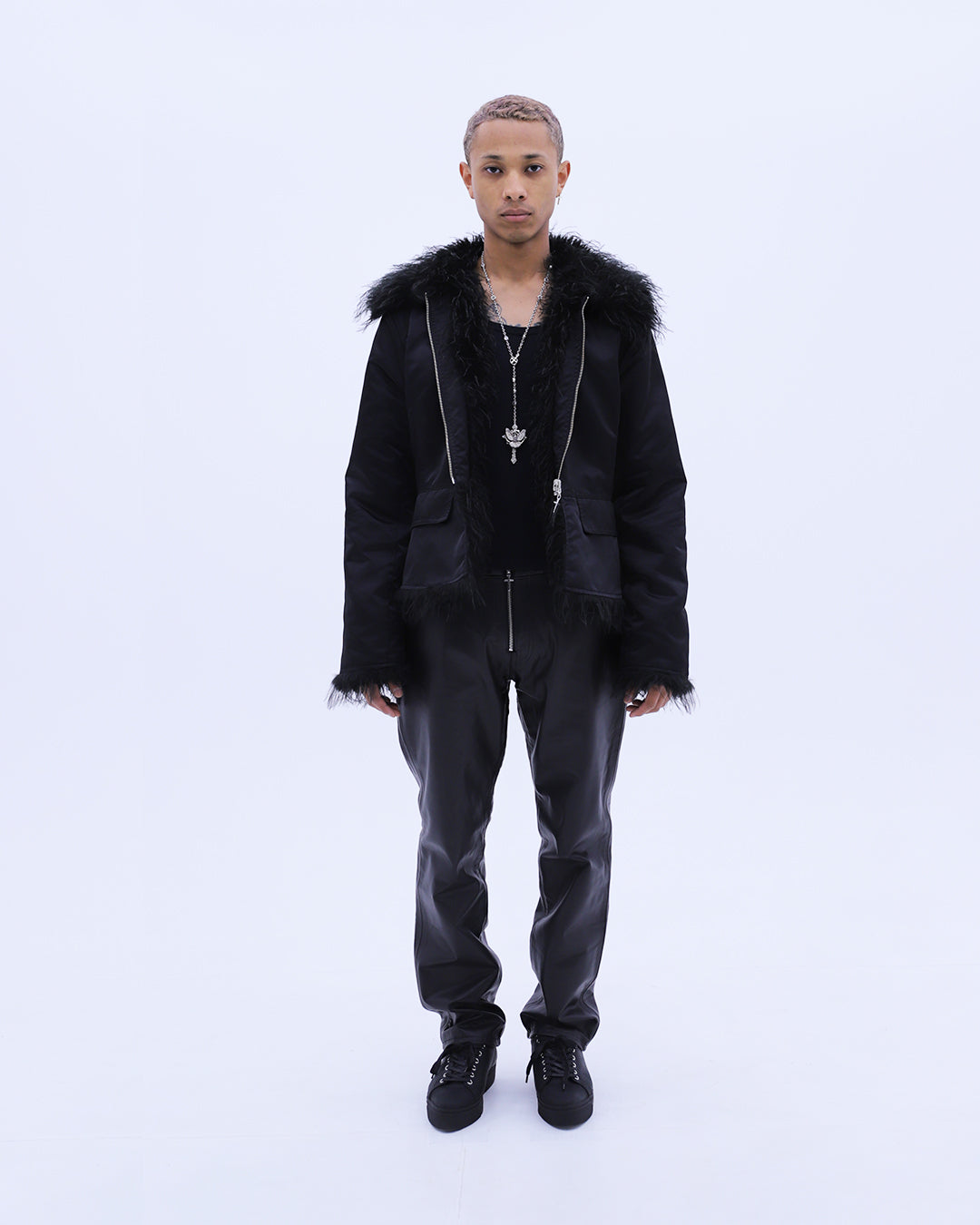 Reversible Fur Jacket / Black