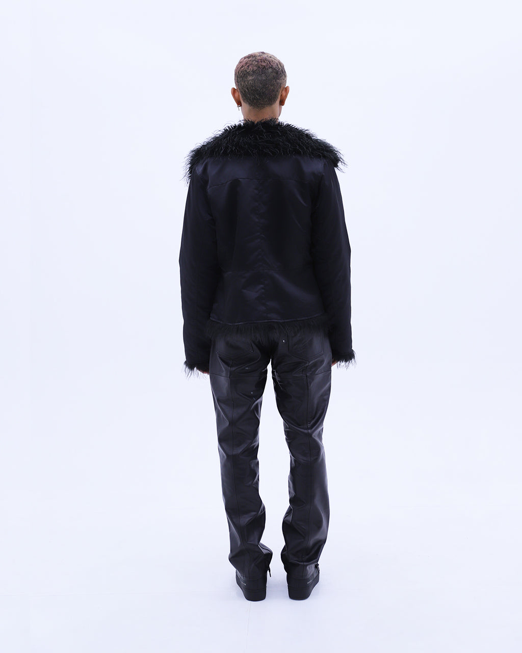 Reversible Fur Jacket / Black