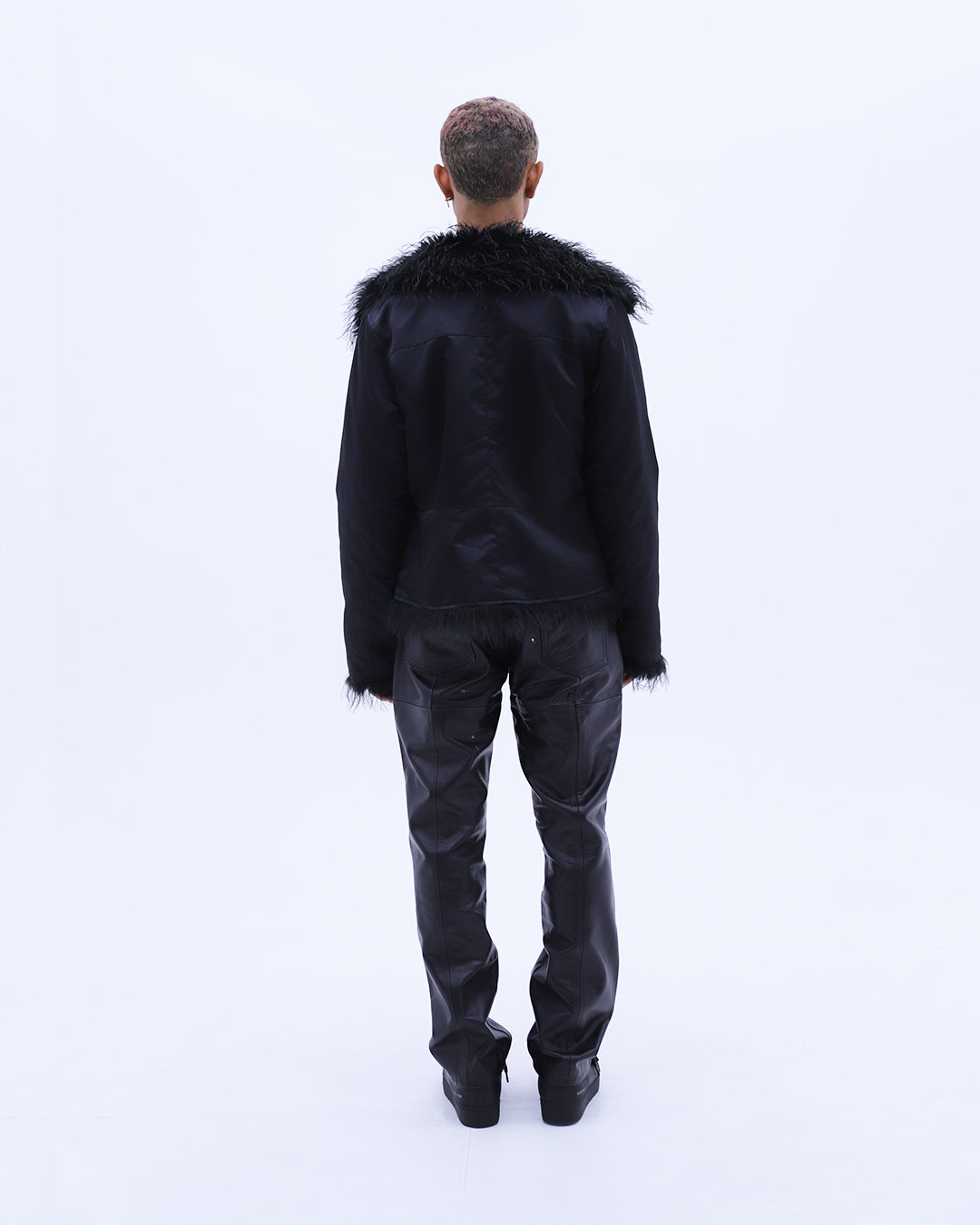 Reversible Fur Jacket / Black