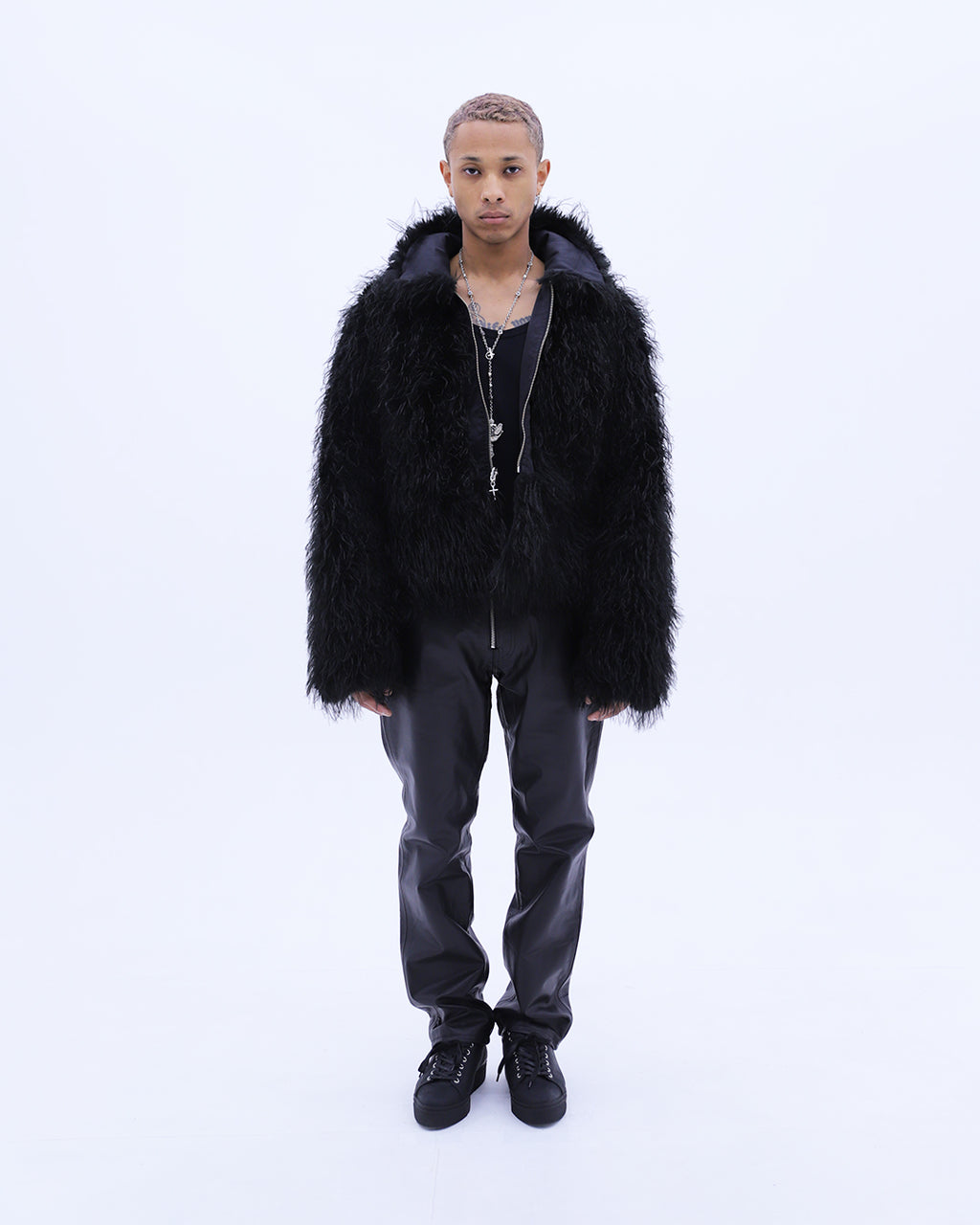 Reversible Fur Jacket / Black