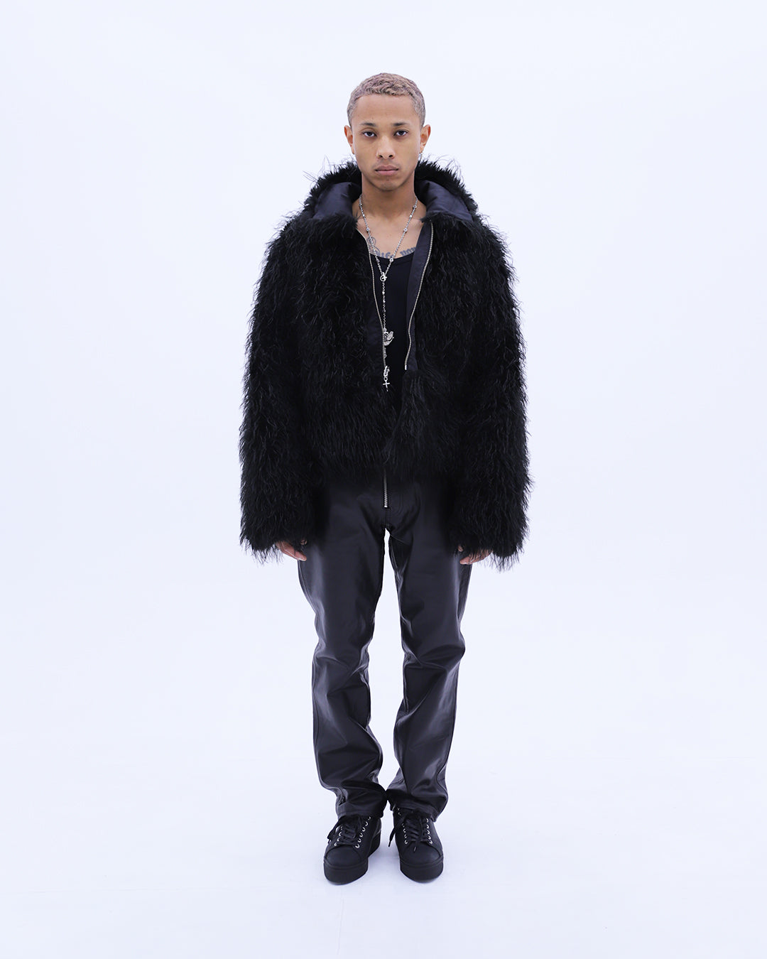 Reversible Fur Jacket / Black