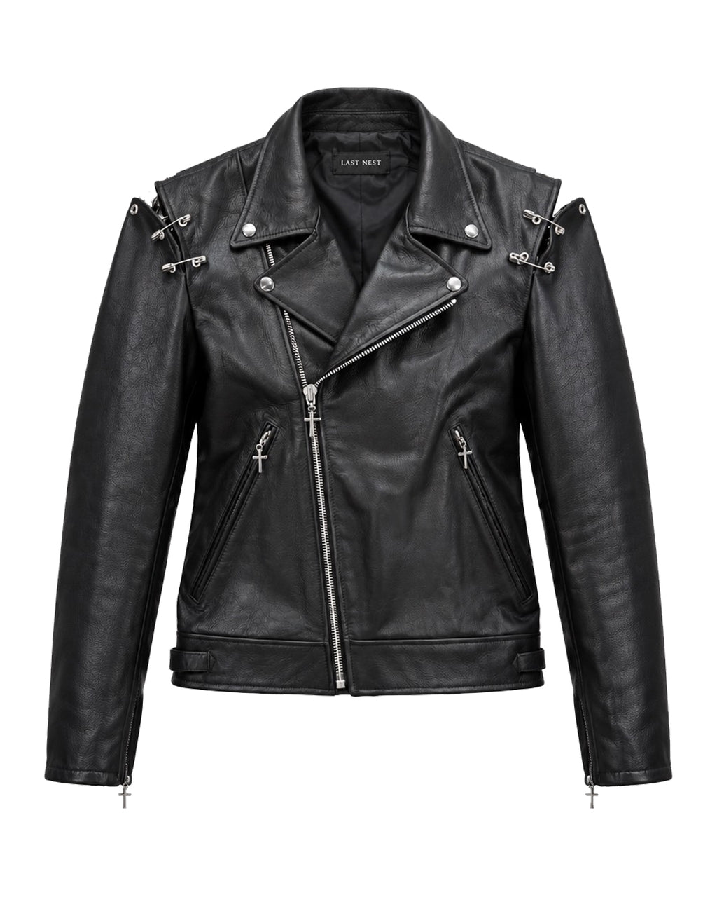 Safety Pin Riders Jacket / Black