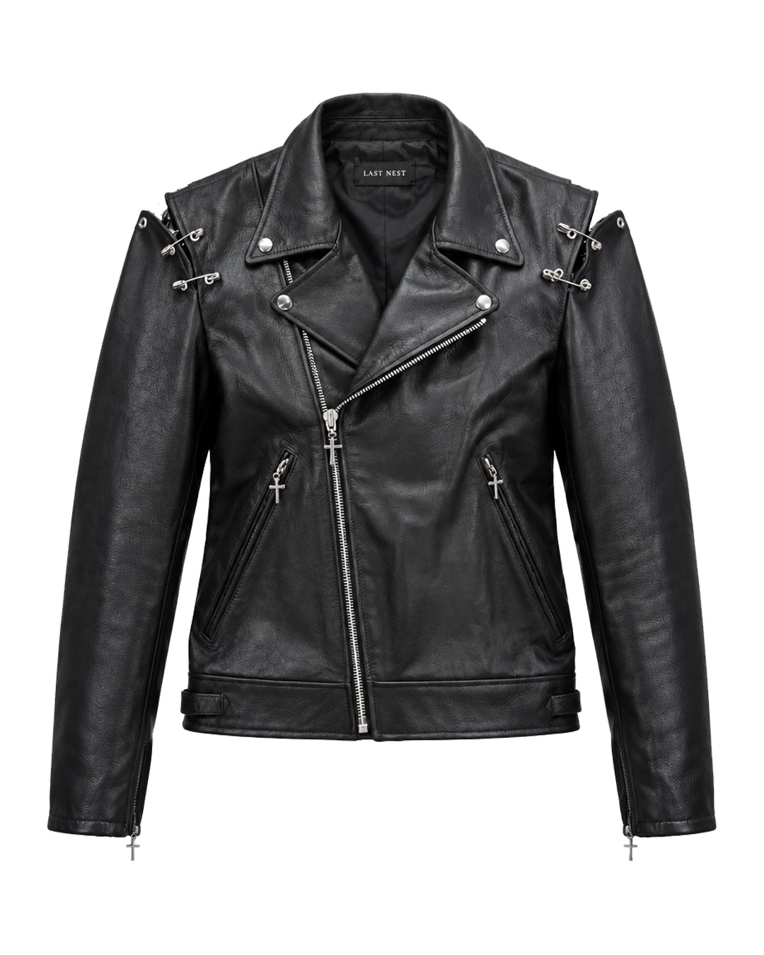 Safety Pin Riders Jacket / Black