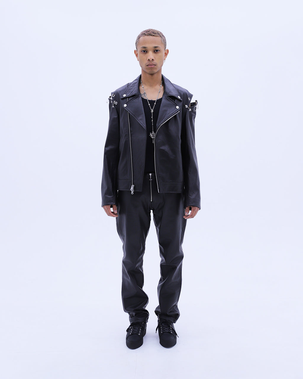 Safety Pin Riders Jacket / Black