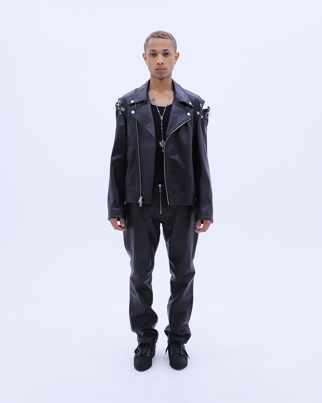 Safety Pin Riders Jacket / Black