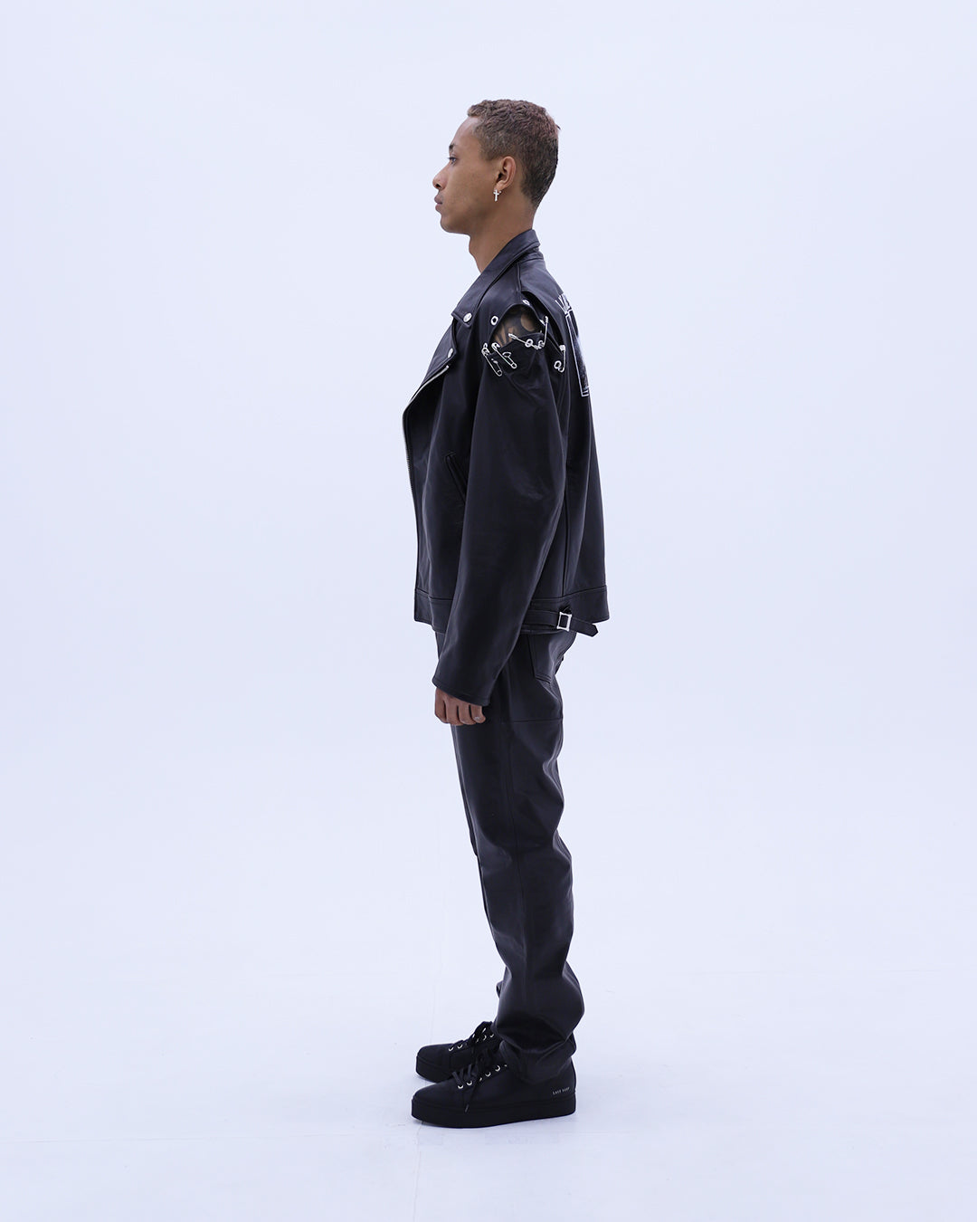 Safety Pin Riders Jacket / Black