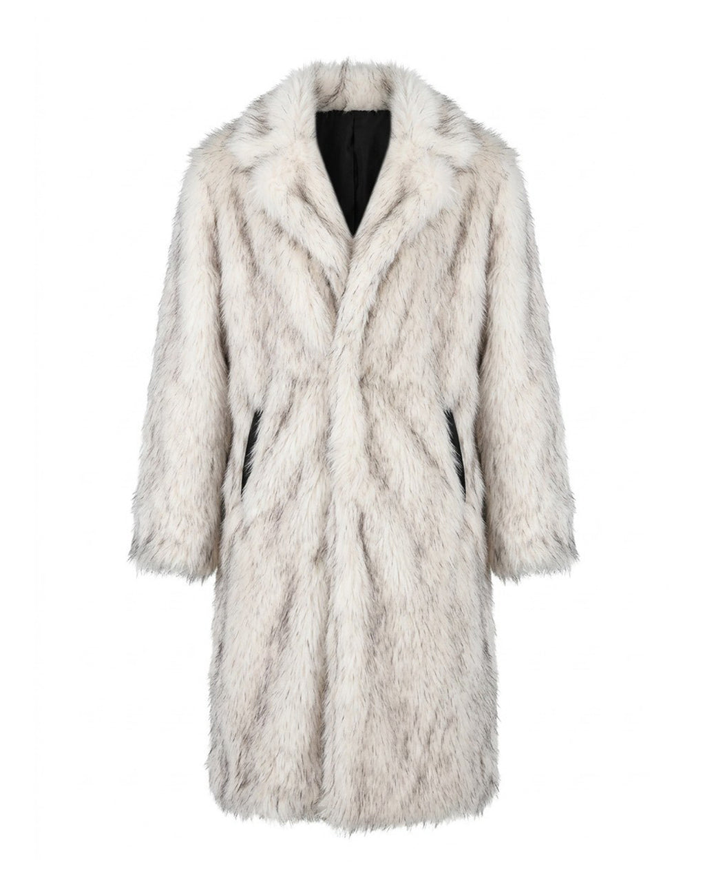 Long White Fur Coat / White