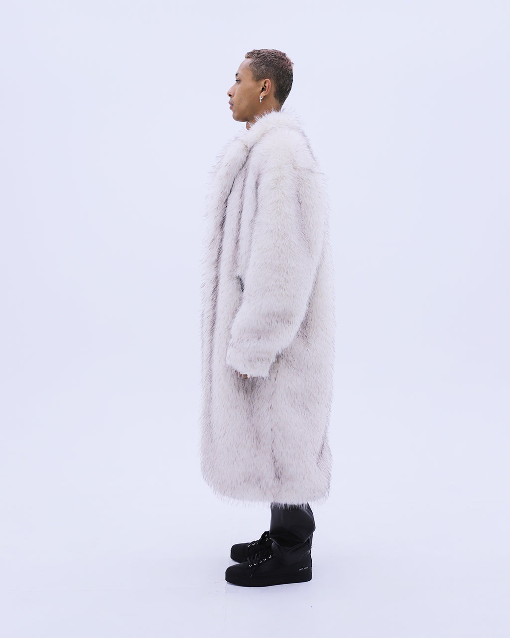 Long White Fur Coat / White