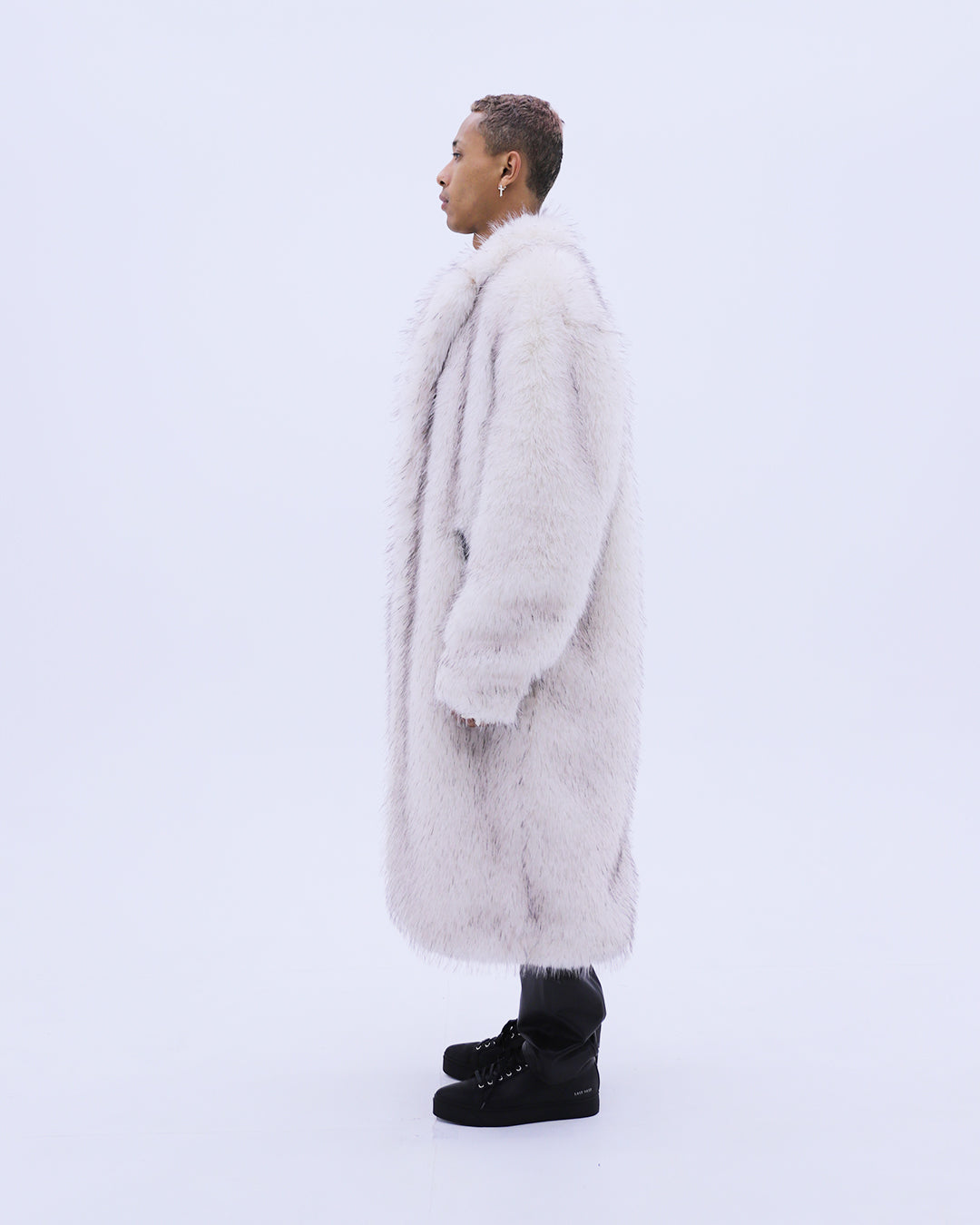 Long White Fur Coat / White