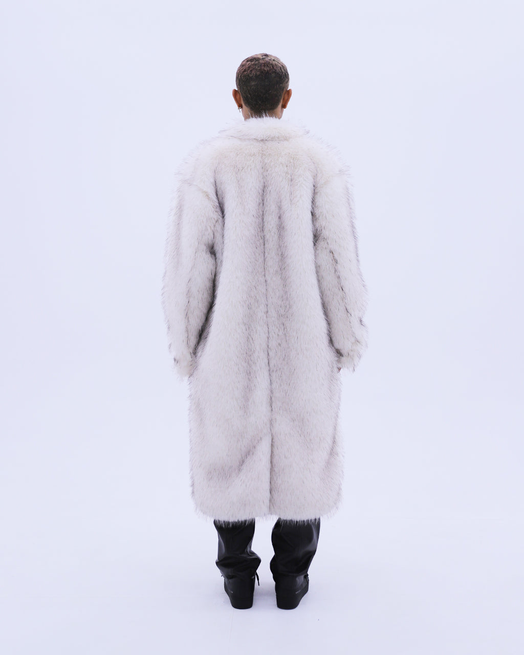 Long White Fur Coat / White