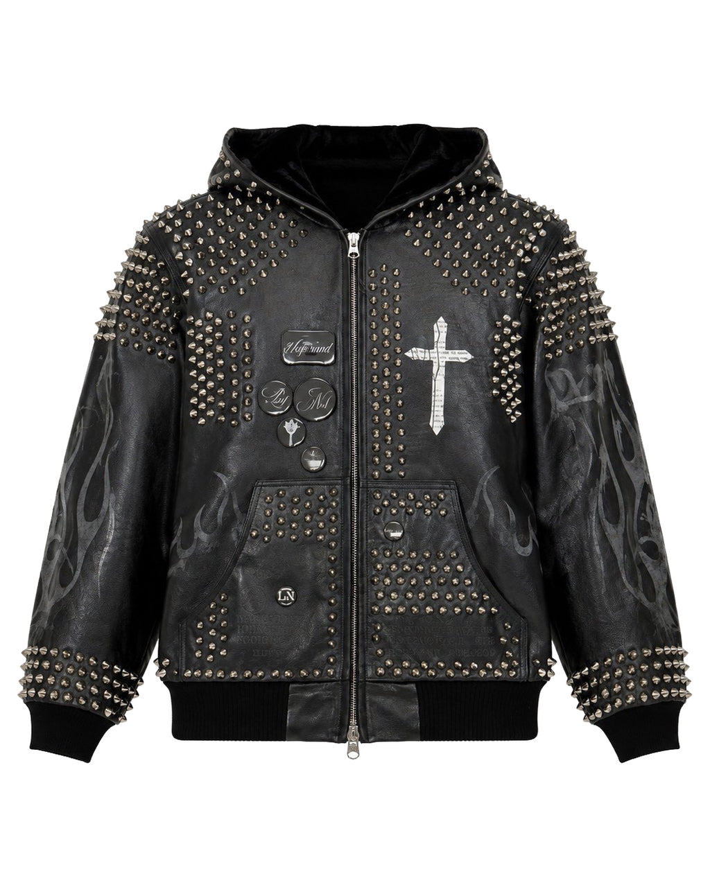 Studs Fire-pattern Jacket (×Ono Yukinori) / Black