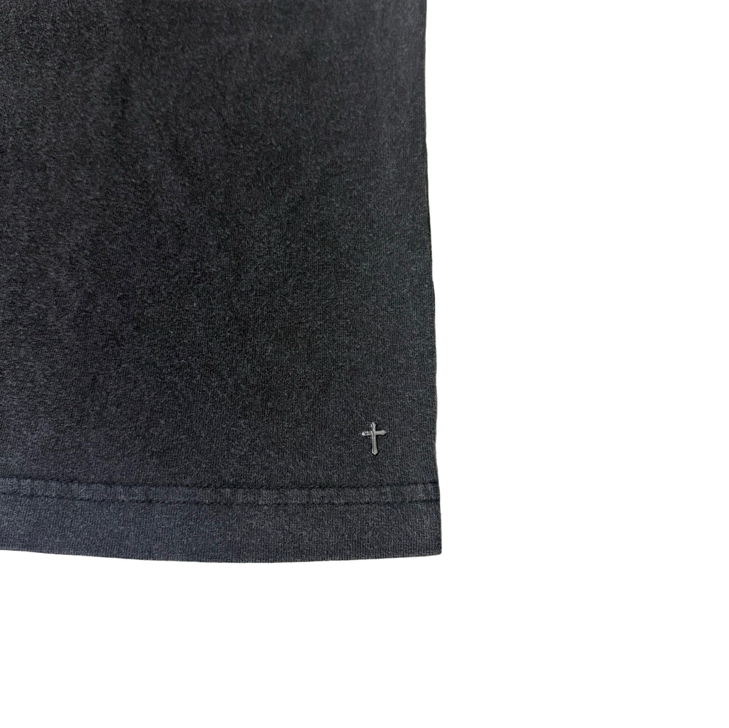 Feather Logo Washed L/S T-Shirt / Wash Black