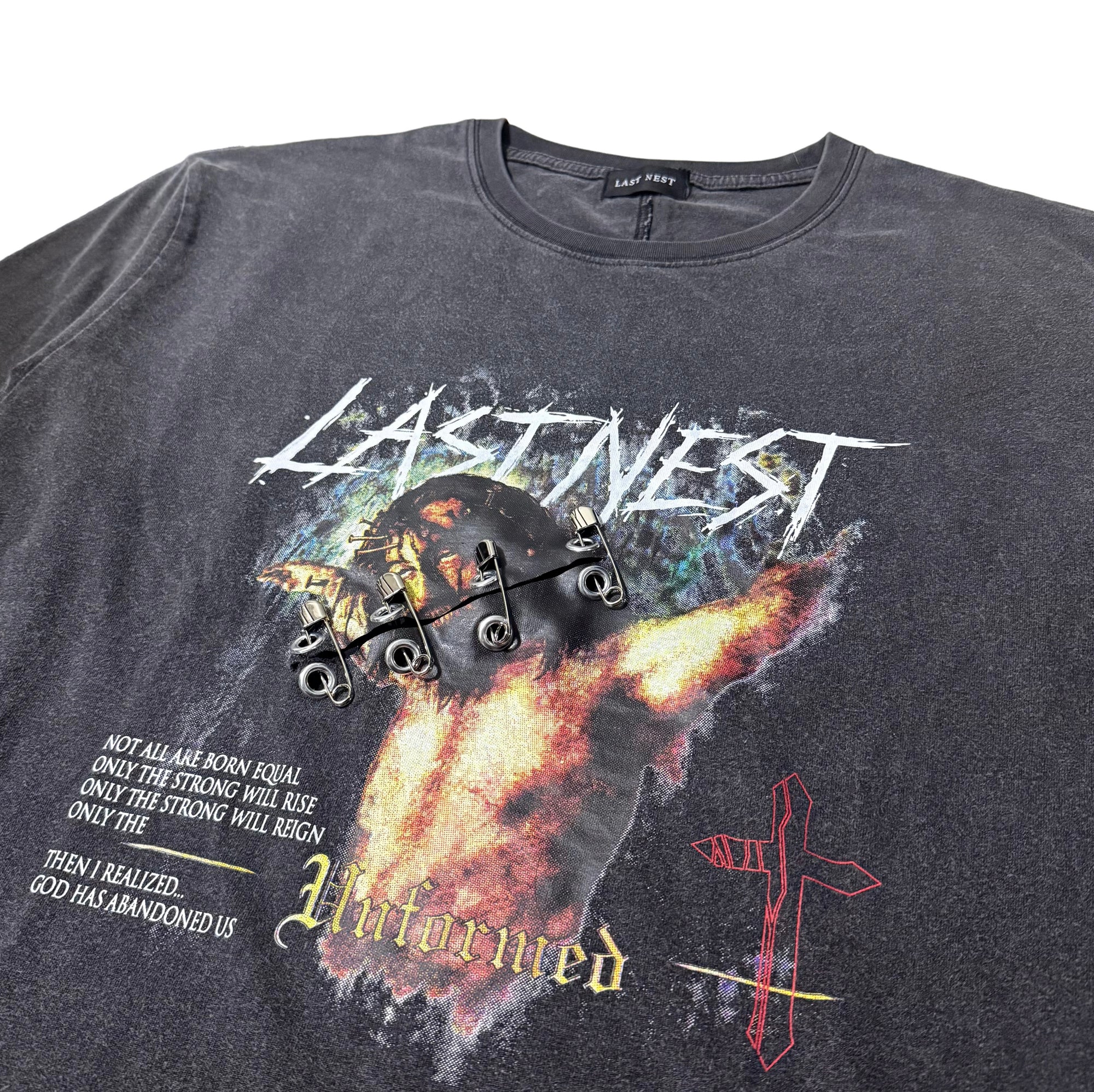 God Hate Unformed Washed L/S T-Shirt / Wash Black