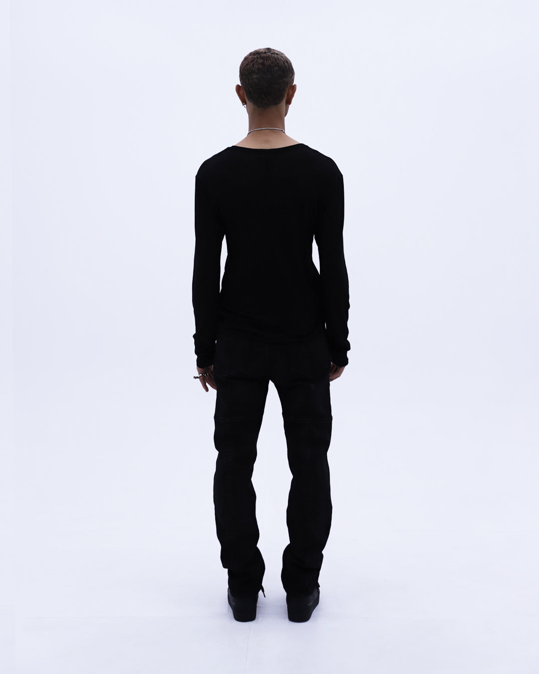 Maria See-through L/S T-Shirt / Black