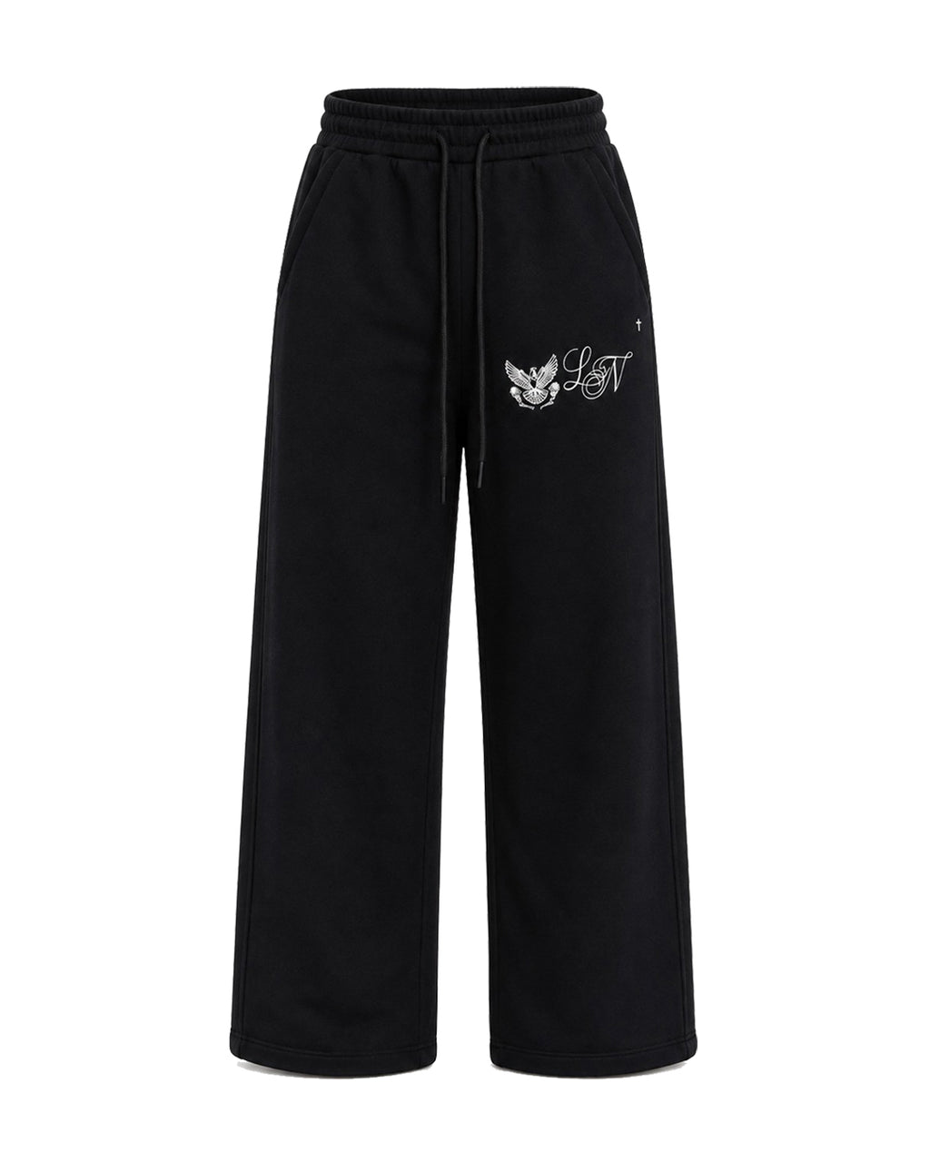 Emblem Logo Sweat Pants / Black