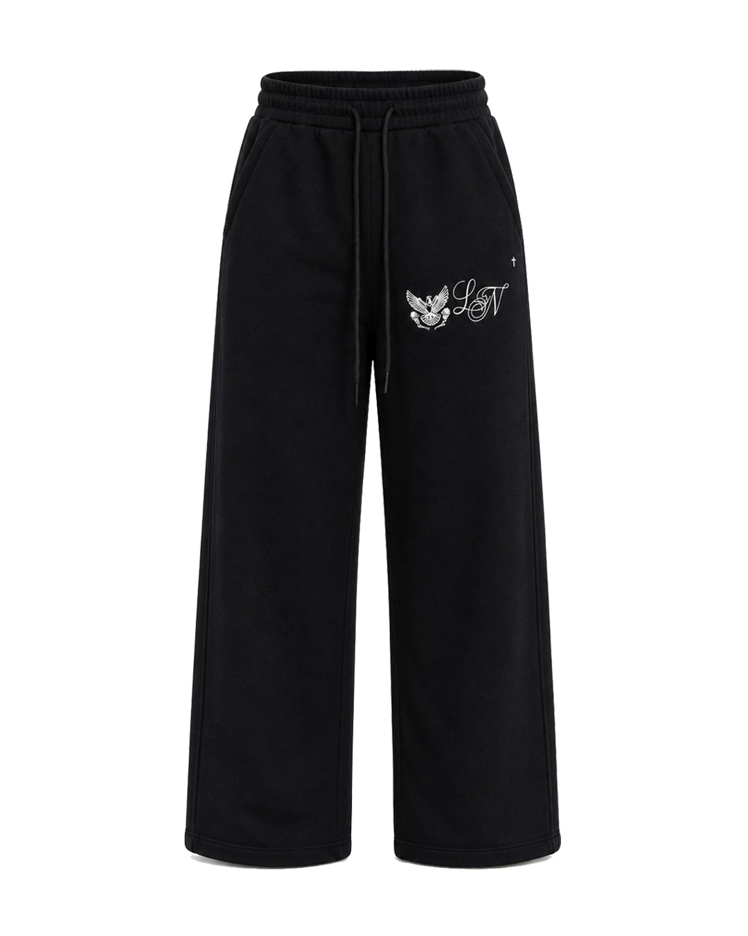 Emblem Logo Sweat Pants / Black