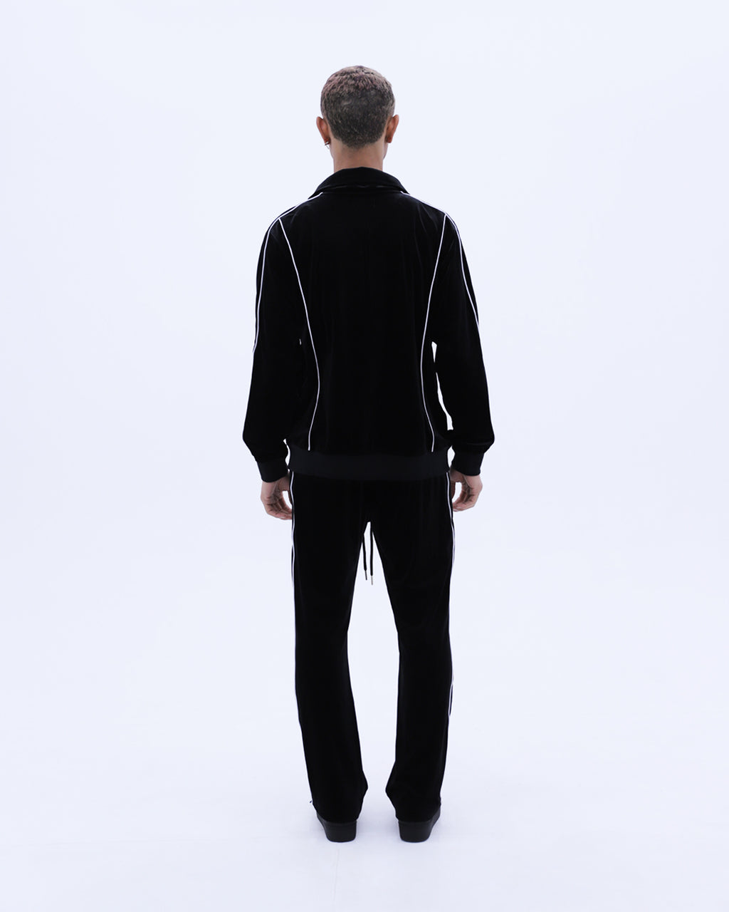 Velvet Track Jacket / Black