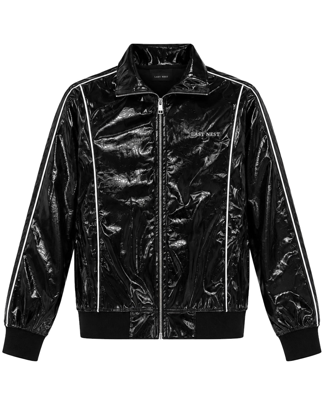 Patent Track Jacket / Black