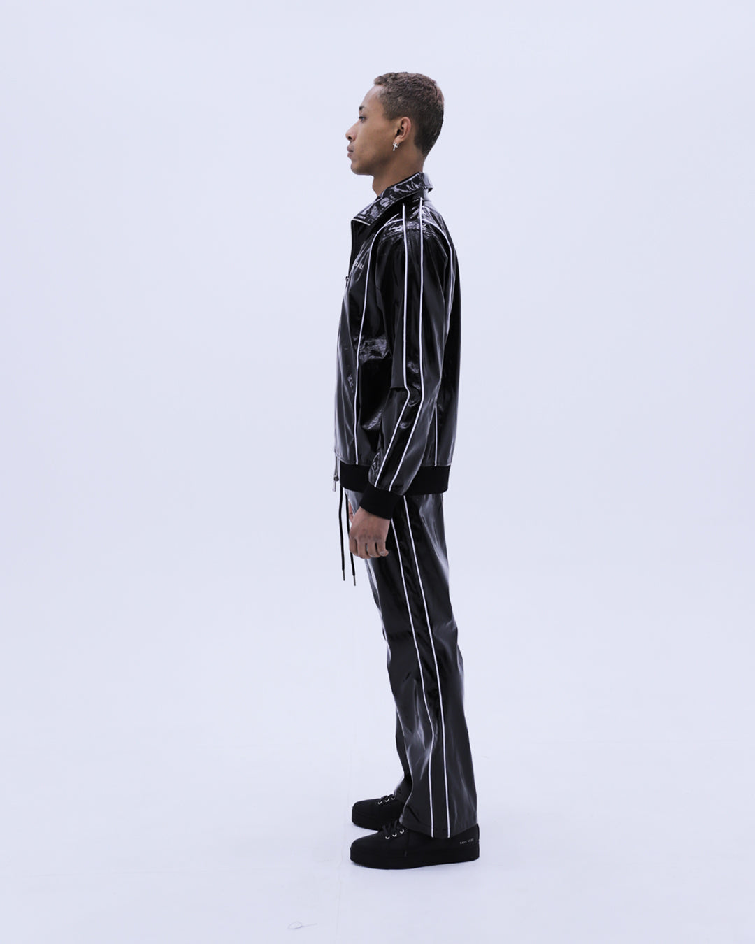Patent Track Jacket / Black