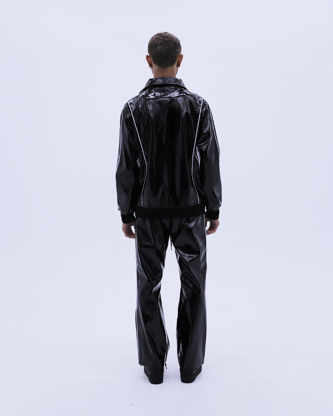 Patent Track Jacket / Black