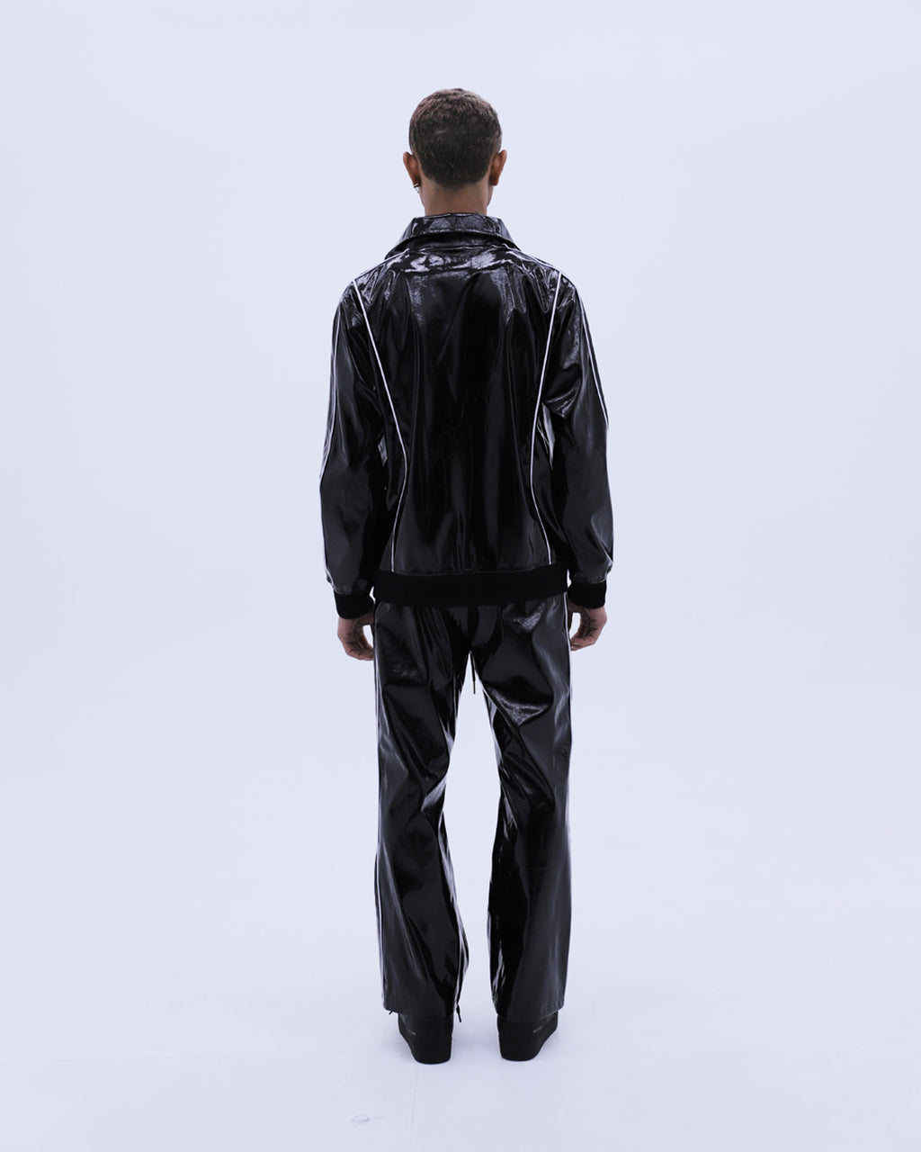 Patent Track Pants / Black