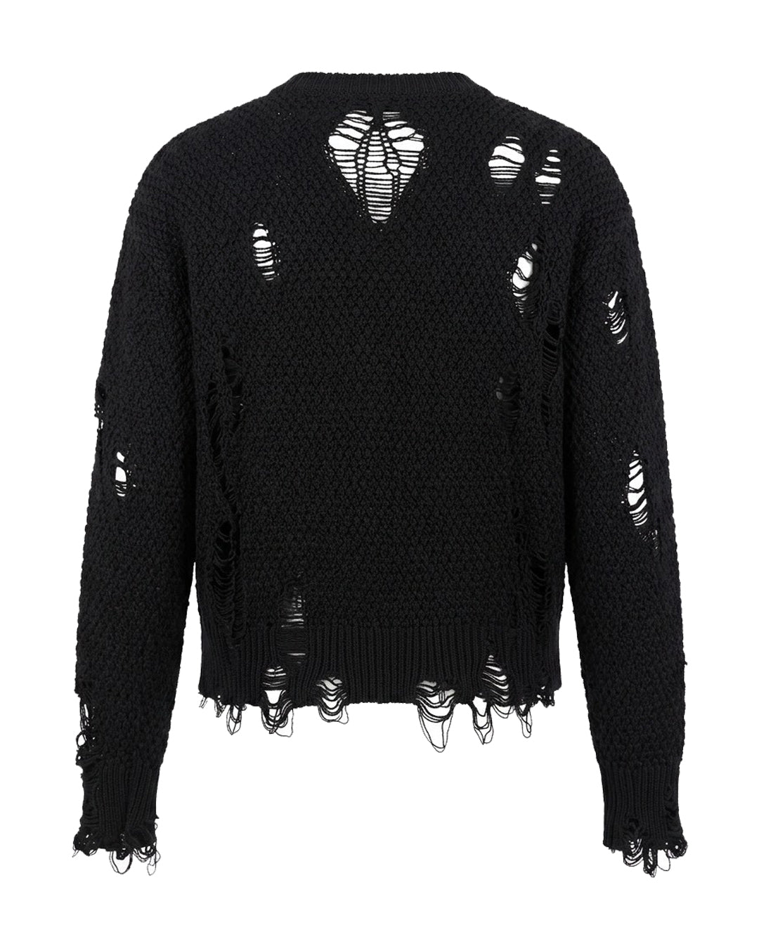 Damaged Cardigan / Black