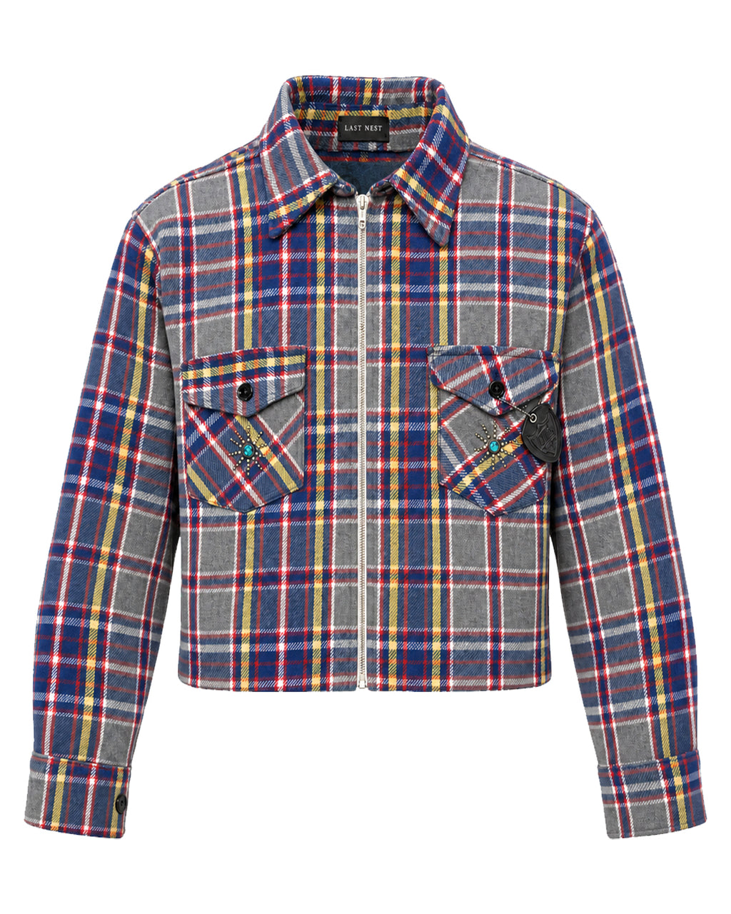 HTC x LAST NEST Studs Flannel Shirt / Assort 3