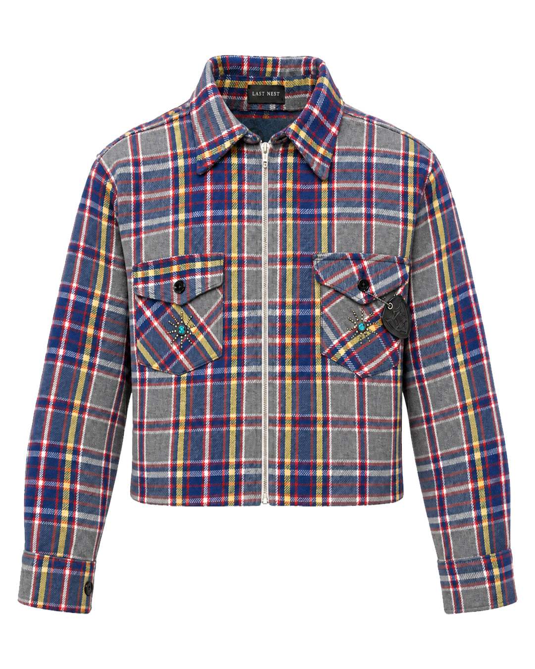 HTC x LAST NEST Studs Flannel Shirt / Assort 3