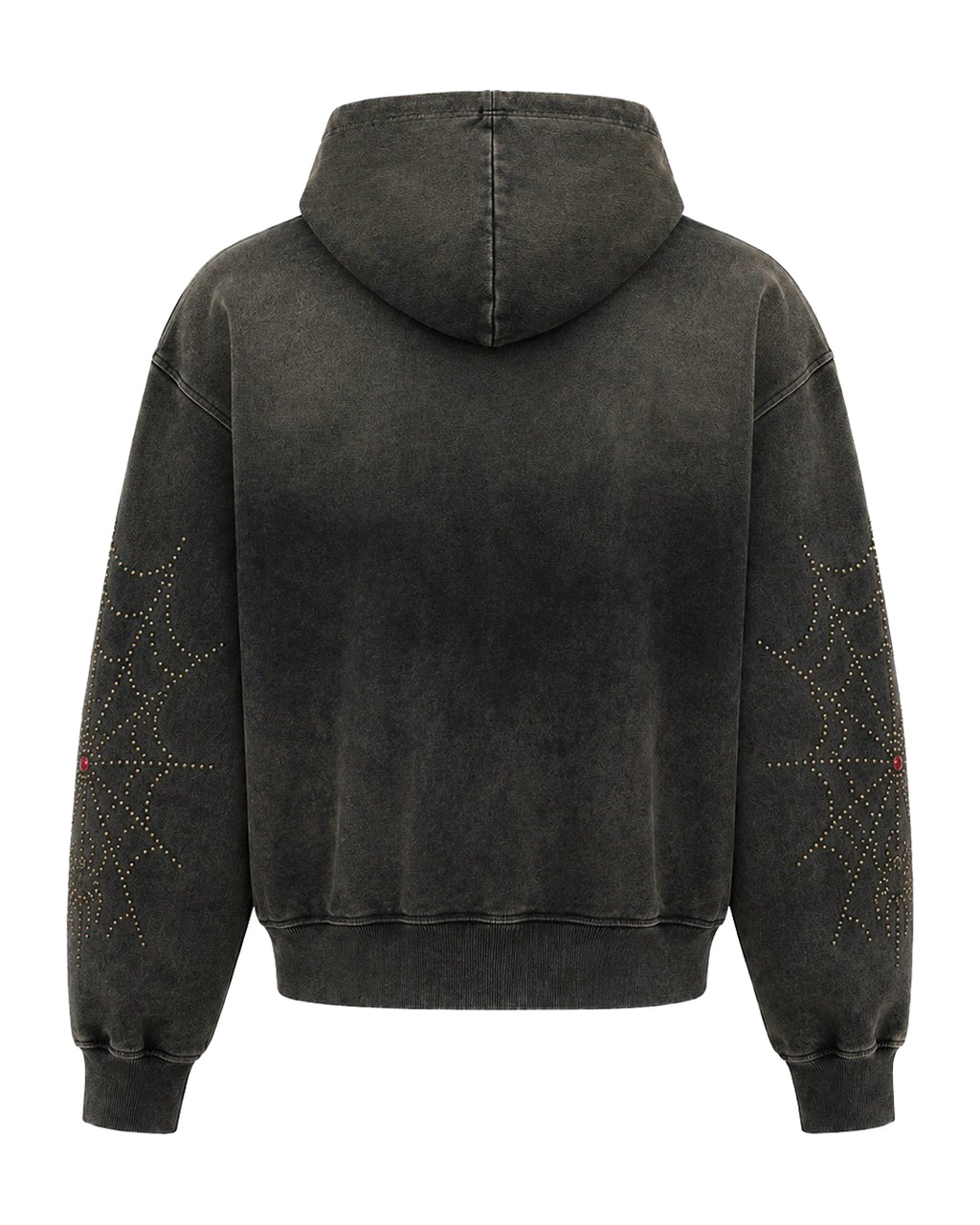 HTC x LAST NEST Spider Studs Hoodie / Black