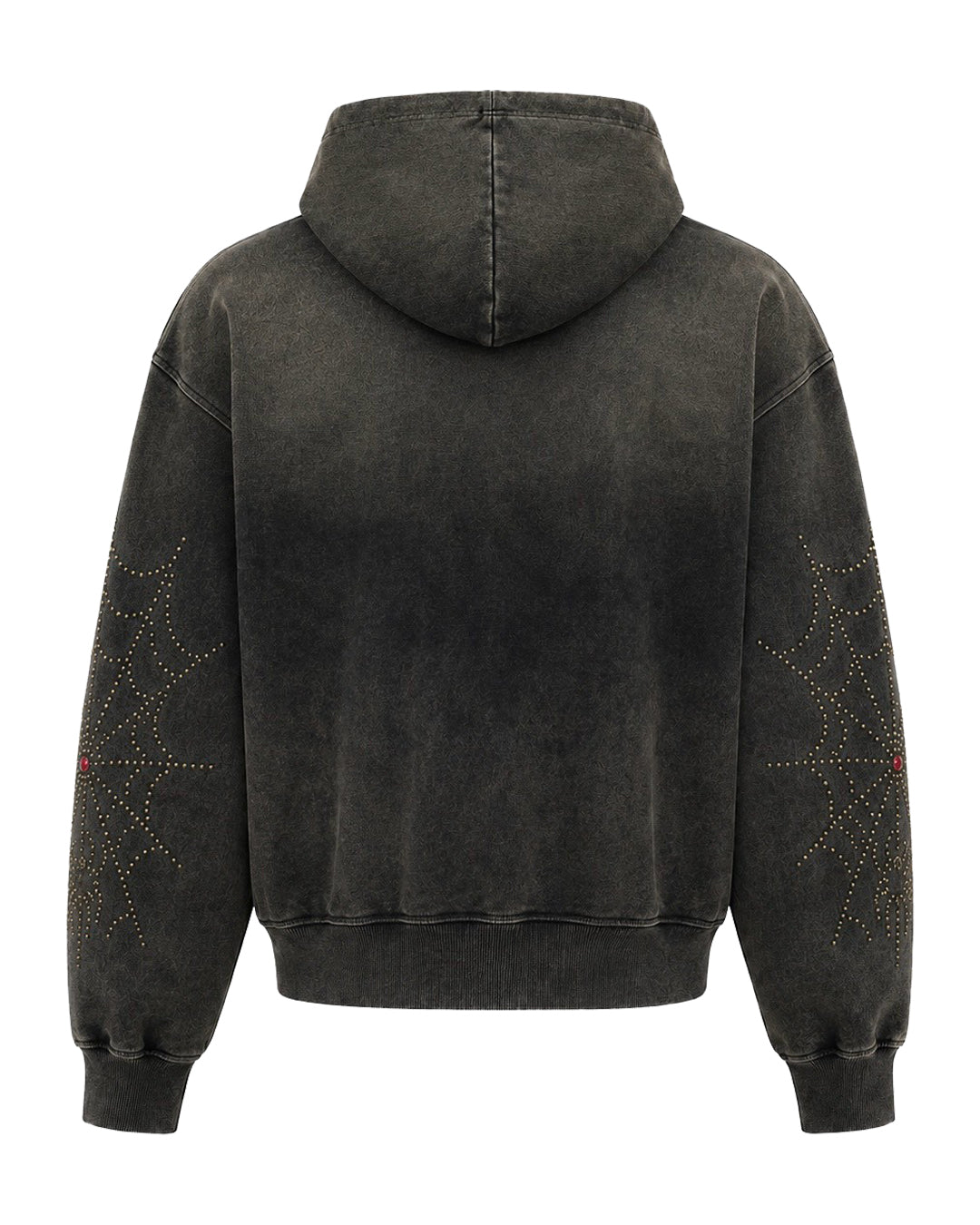 HTC x LAST NEST Spider Studs Hoodie / Black