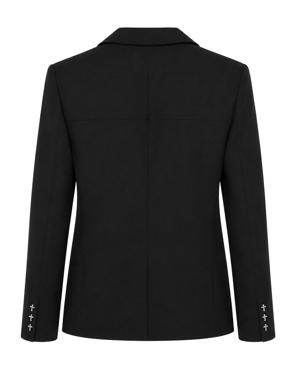 Cross Button Tailored Jacket / Black