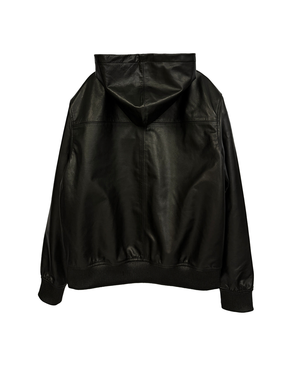 Leather Hoodie / Black