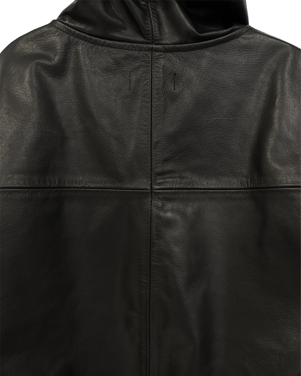Leather Hoodie / Black