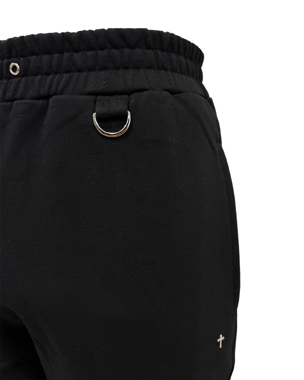 Embroidery Sweat Pants / Black