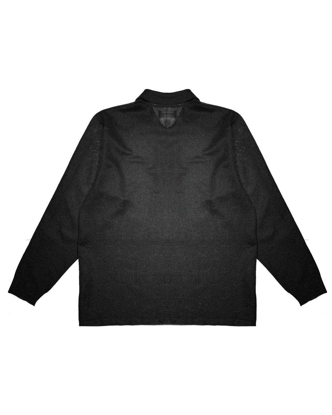 Cross Polo L/S Shirts / Black