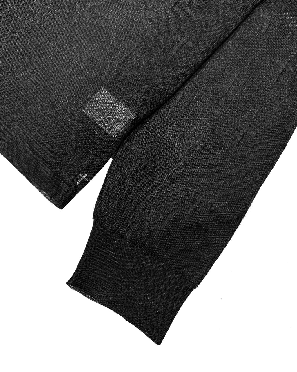 Cross Polo L/S Shirts / Black