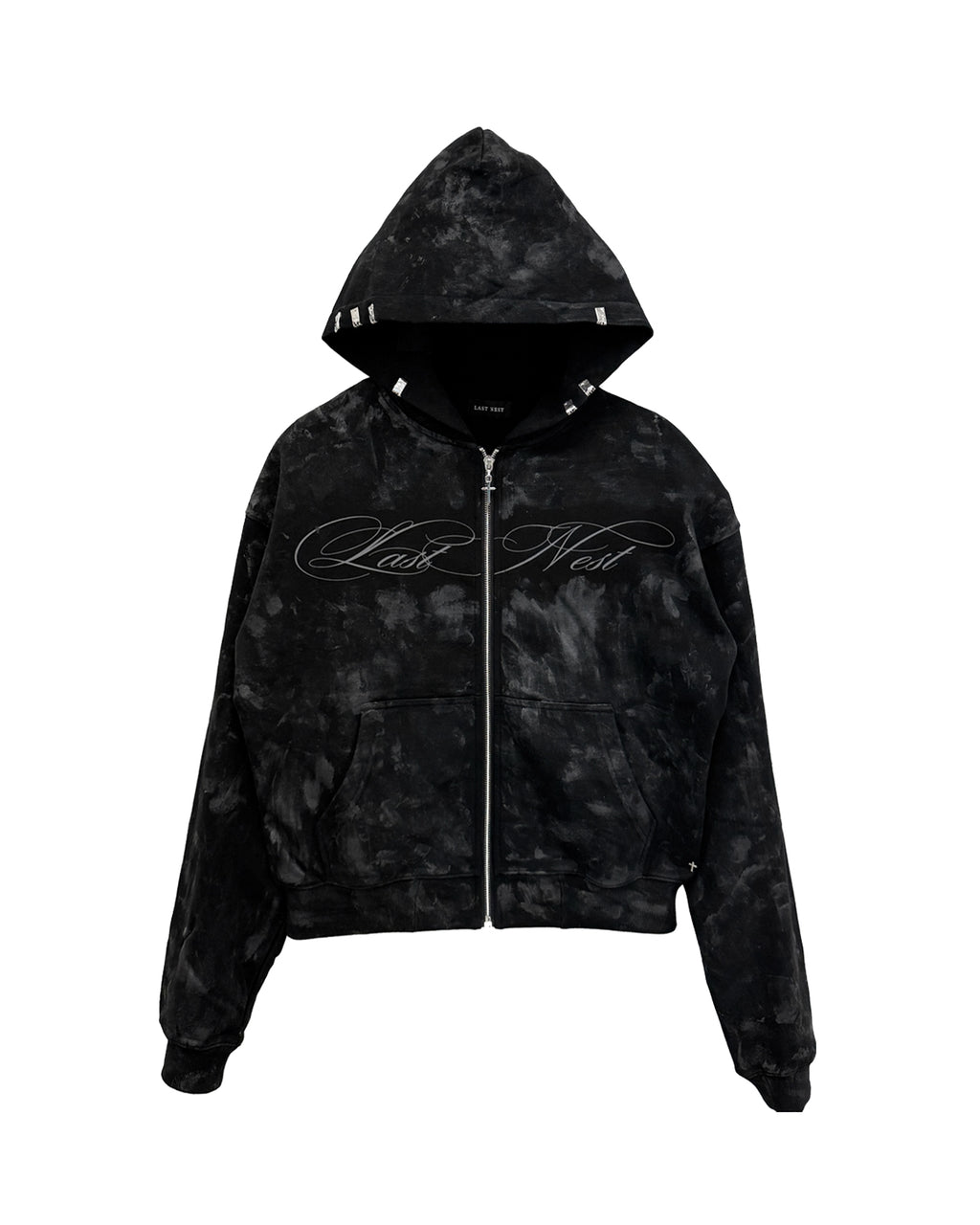 Coating Logo Hoodie / Black
