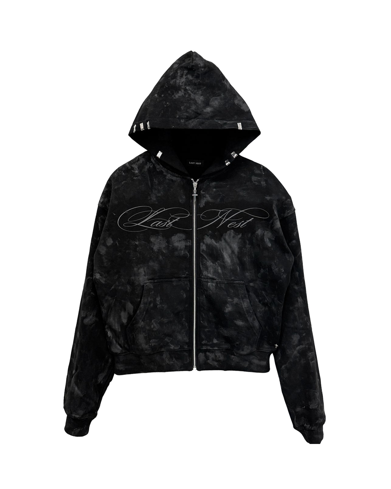 Coating Logo Hoodie / Black