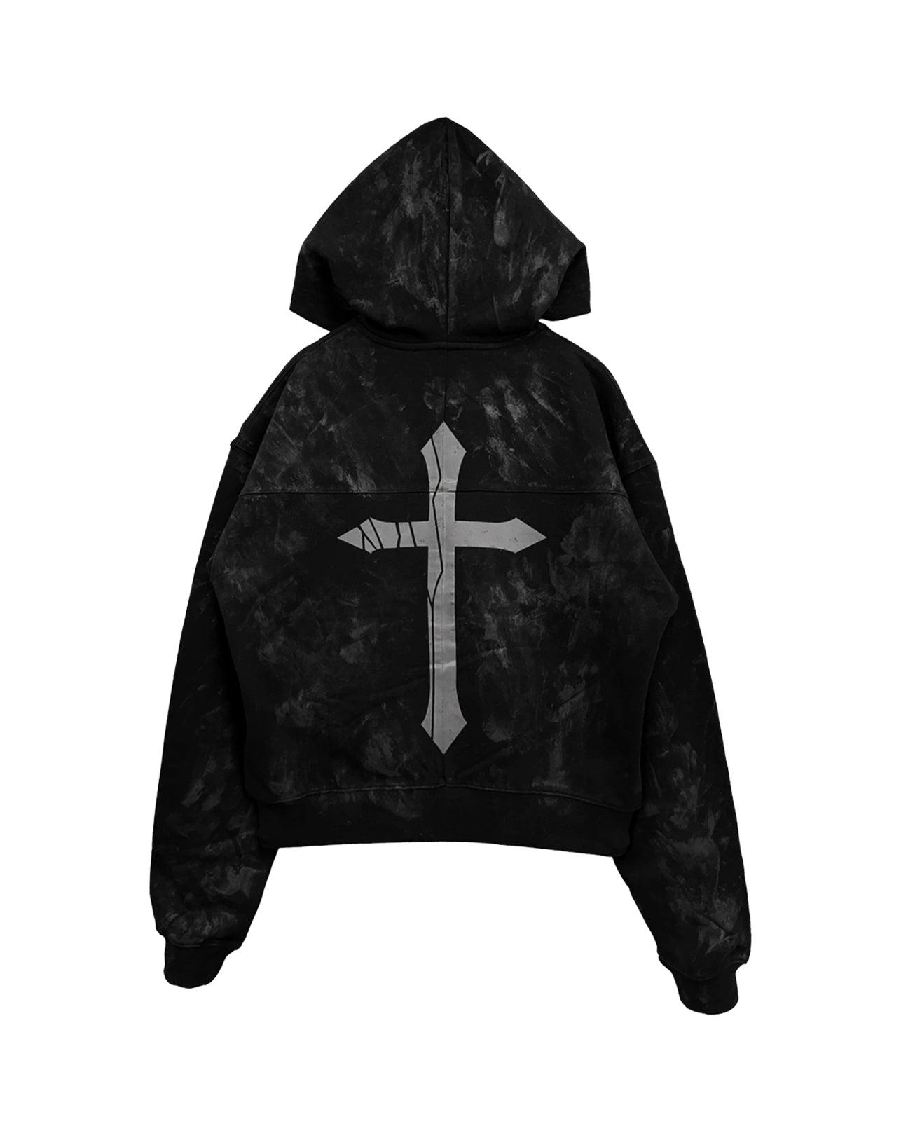 ジャケット・アウター LAST NEST Allover Cross Zip-up Hoodie LAST NEST Allover Cross Zip-up Hoodie （Black） -FASCINATE