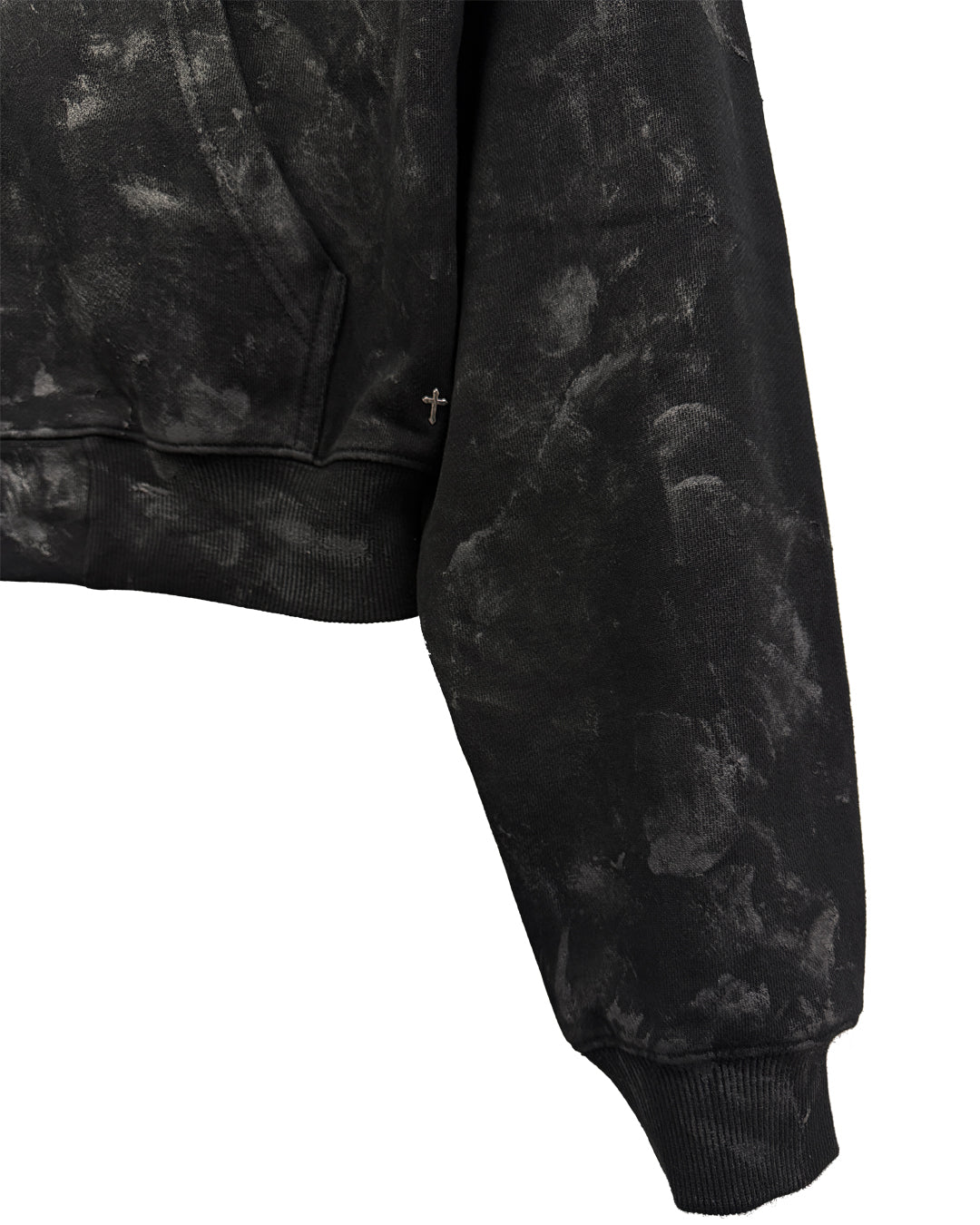 Coating Logo Hoodie / Black