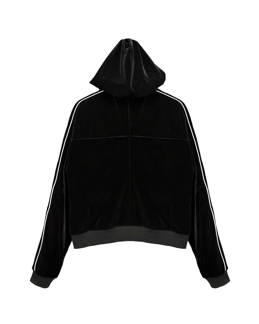 Velvet Track Hoodie / Black