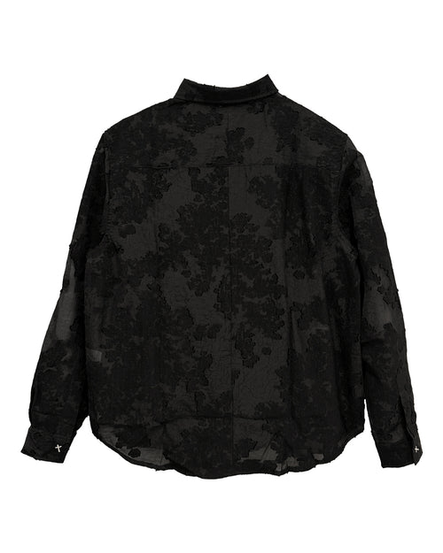Black Flowers L/S Shirts / Black