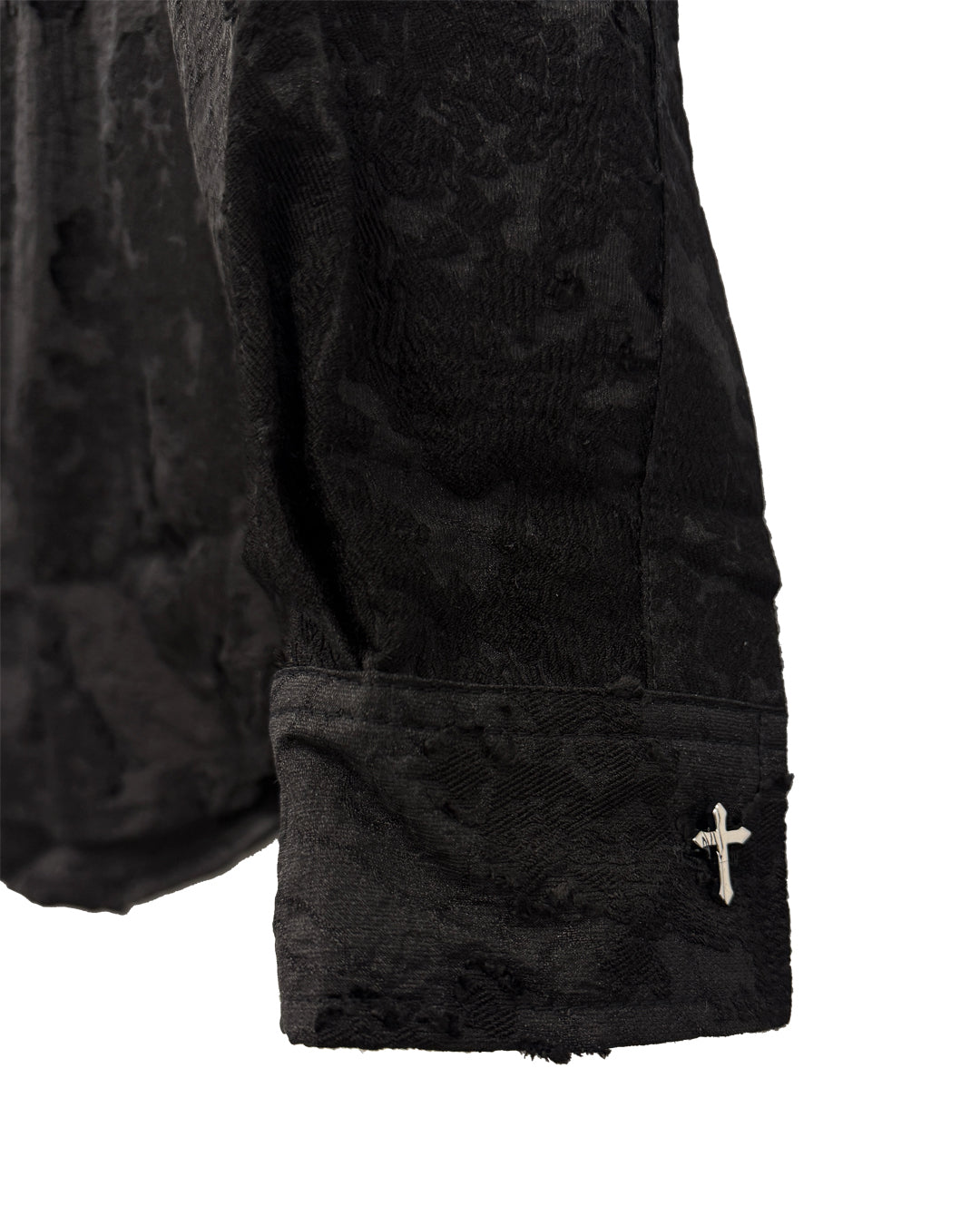 Black Flowers L/S Shirts / Black